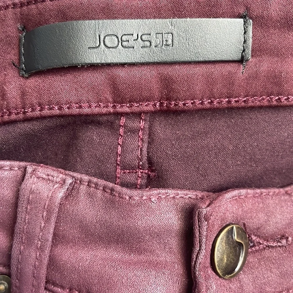 Coated Denim Joe’s Jeans High Rise Skinny Jeans - 28 - Picture 5 of 12
